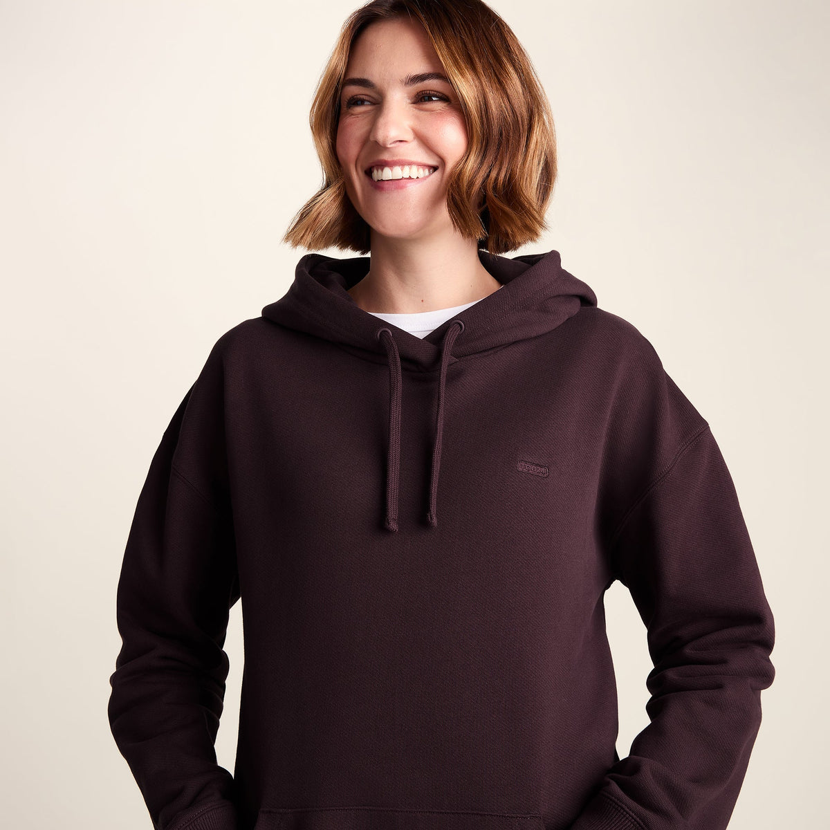 Meera Womens 100% Cotton Relaxed Fit Hoody - Huckleberry - Image 5