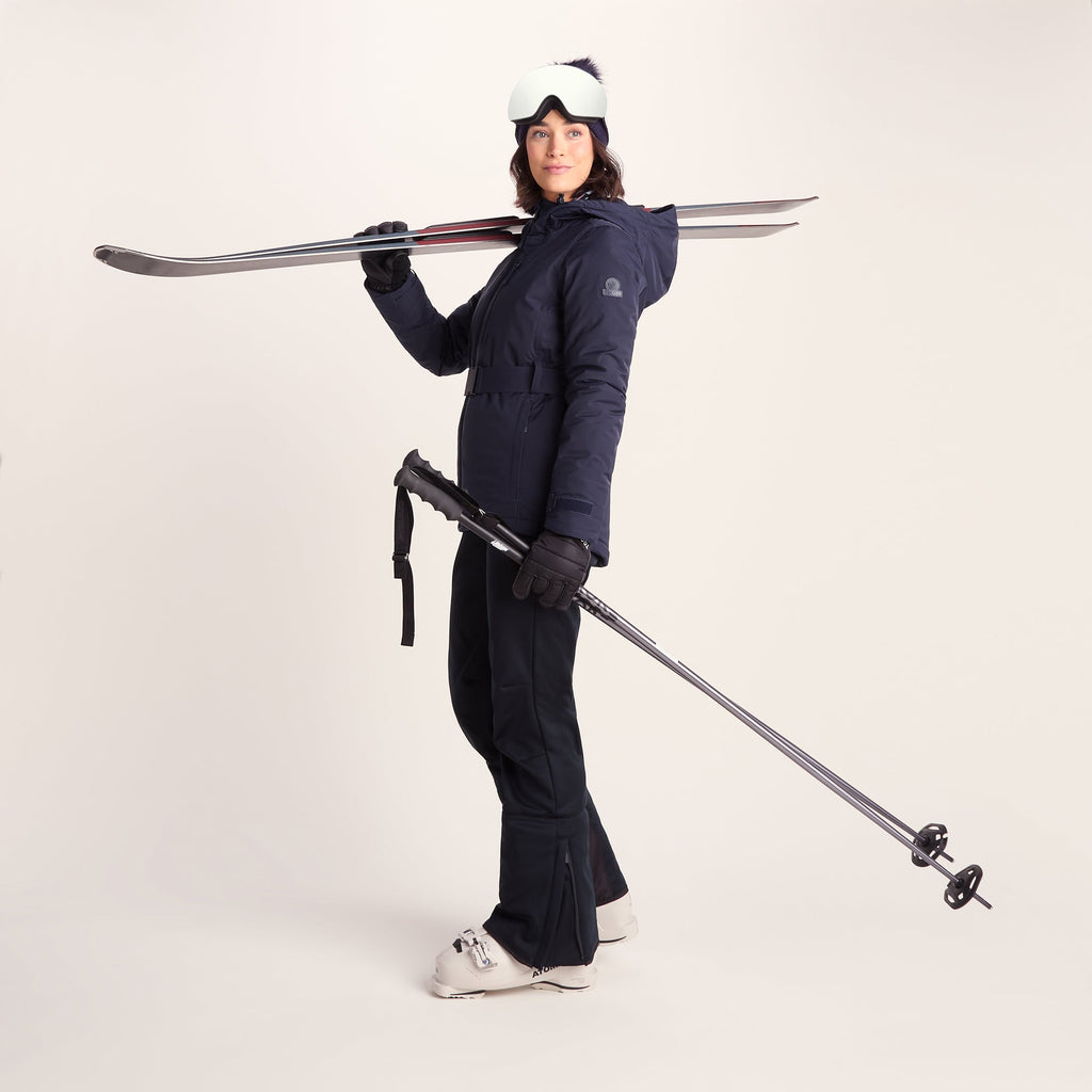 Meribel Womens Performance Waterproof Ski Jacket - Oxford Blue - Image 6