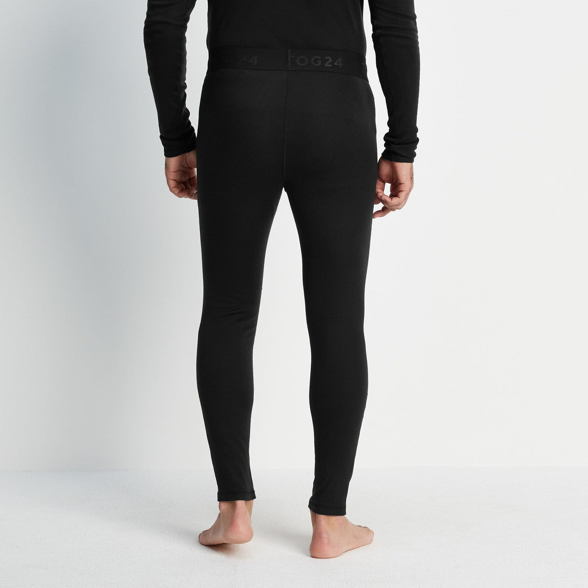 Meru Mens Cashmere Touch Base Layer Set - Black - Image 7