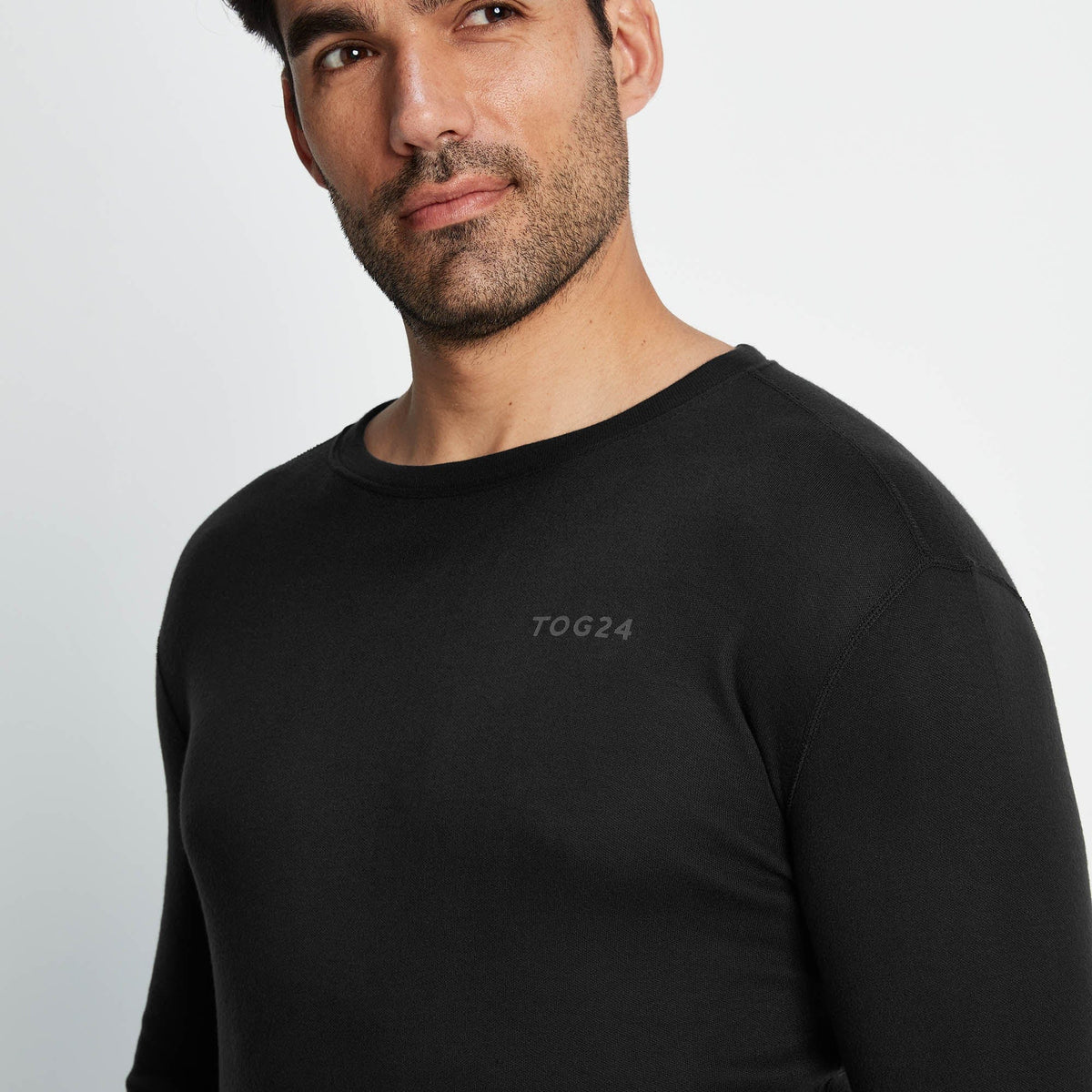 Meru Mens Cashmere Touch Base Layer Set - Black - Image 2