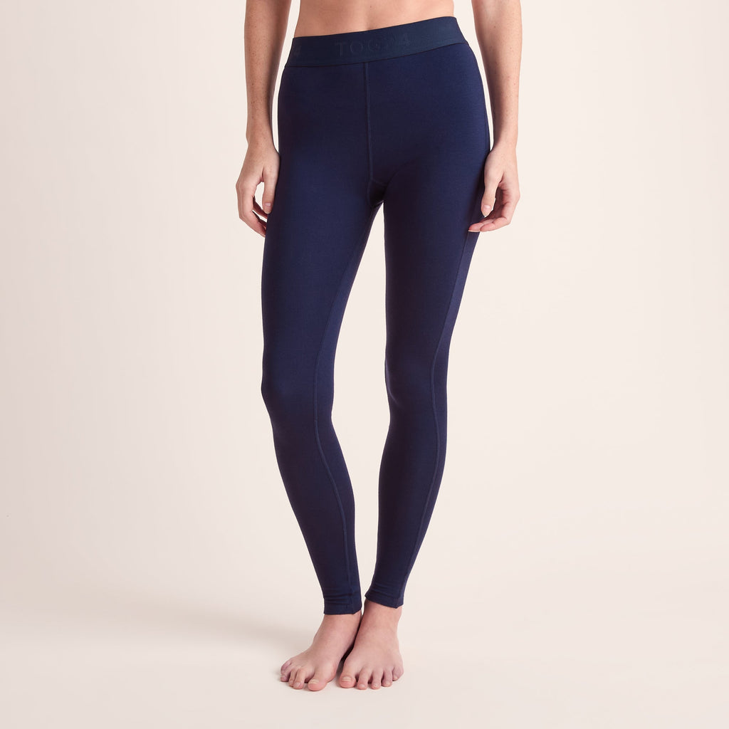 Meru Womens Cashmere Touch Base Layer Leggings - Oxford Blue - Image 2