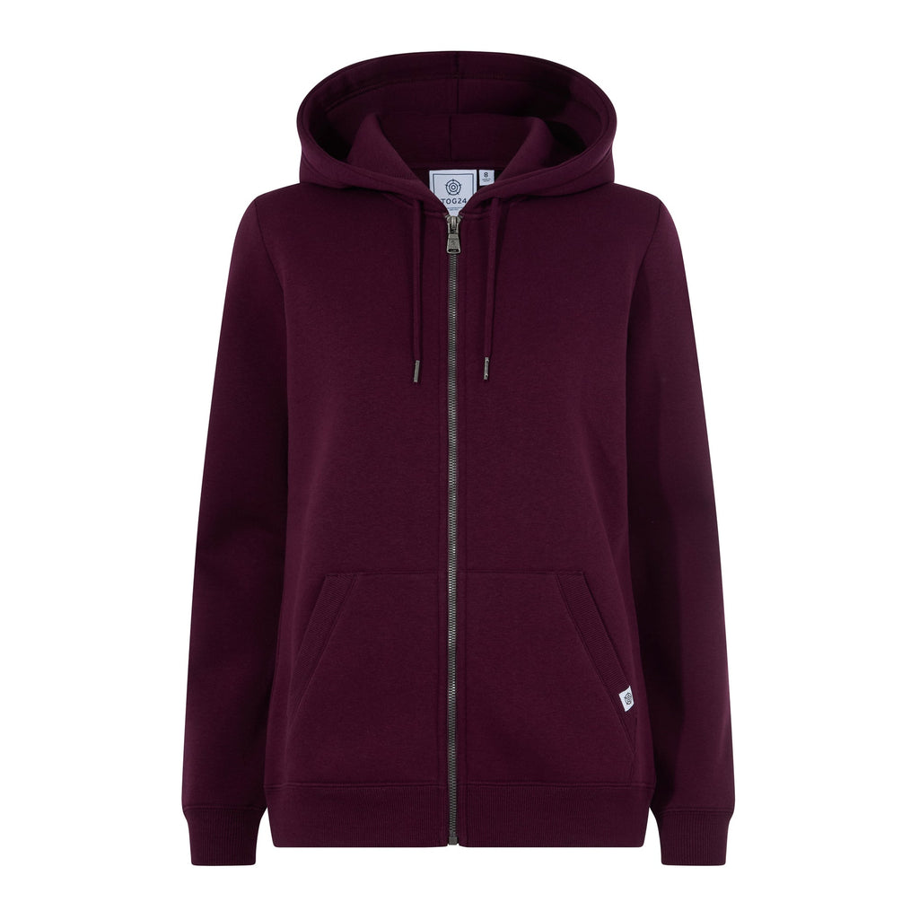Mia Womens Supersoft Zip Hoody - Burgundy - Image 8