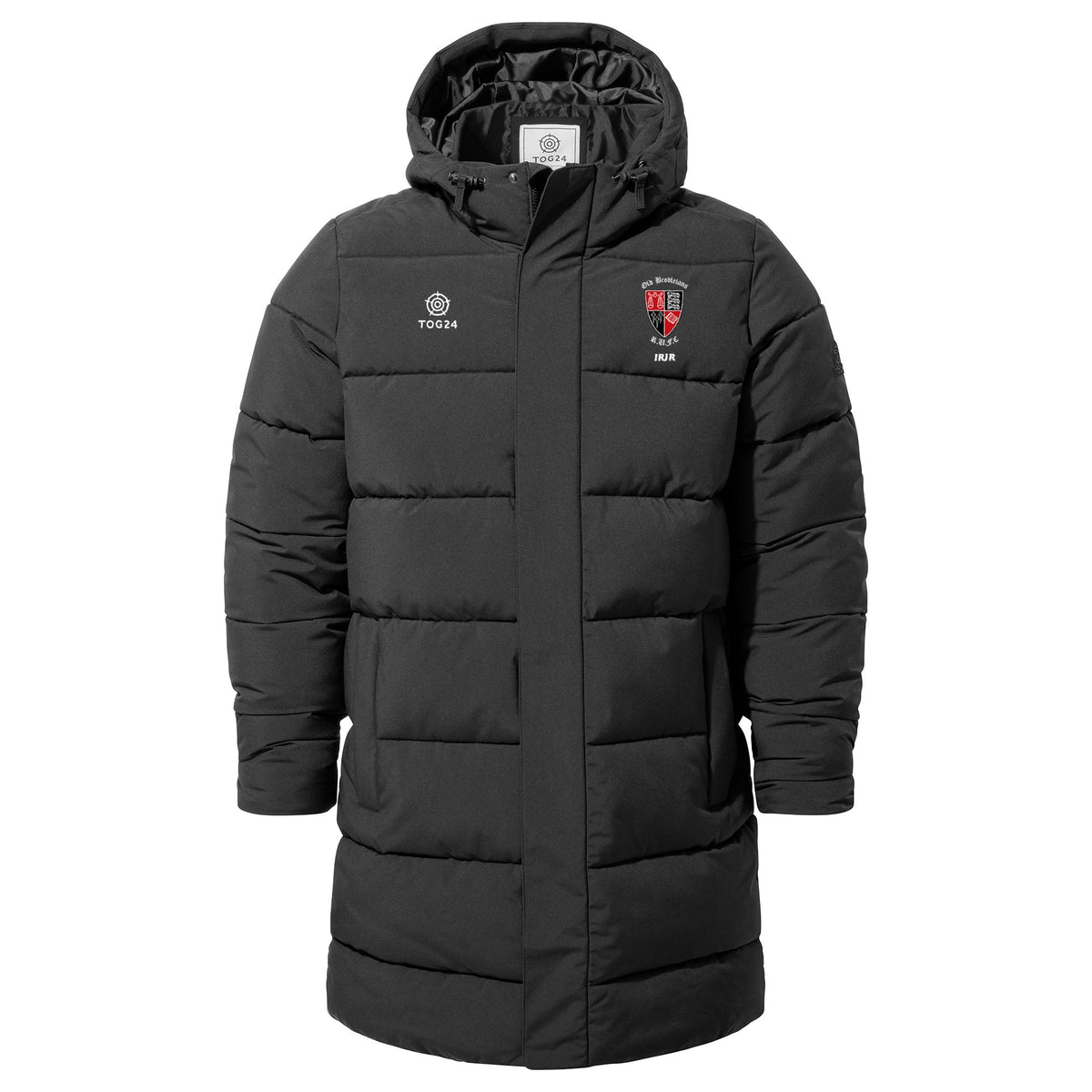 Old Brodleians Mens - Preece Padded Long Jacket Black