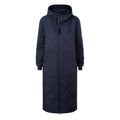 Rainey Womens Longline Lightweight Insulated Quilted Coat - Deepest Blue - Image 8