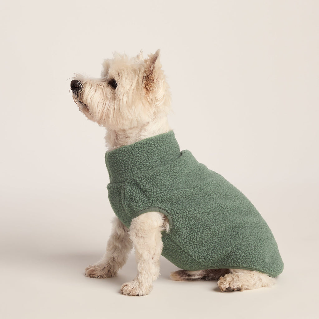 Rover Sherpa Dog Coat S - Light Forest - Image 3