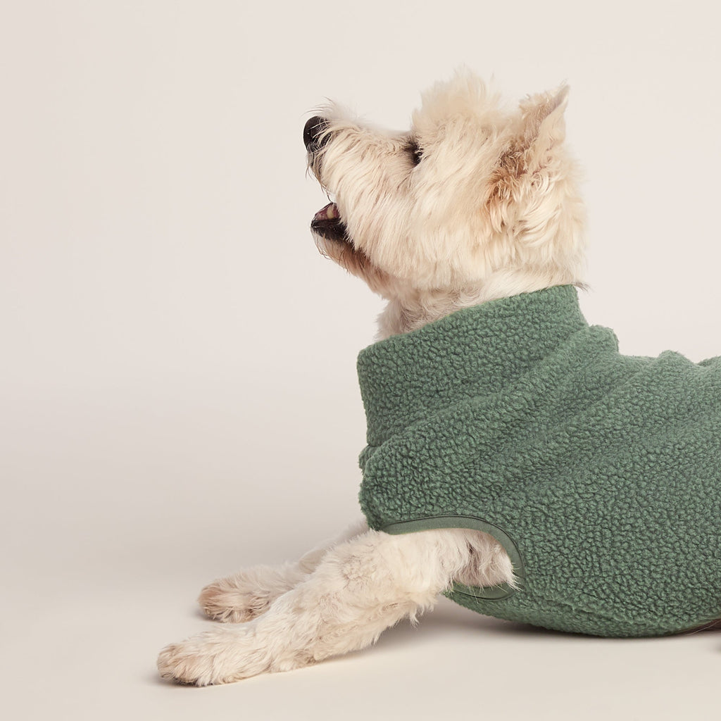 Rover Sherpa Dog Coat S - Light Forest - Image 4