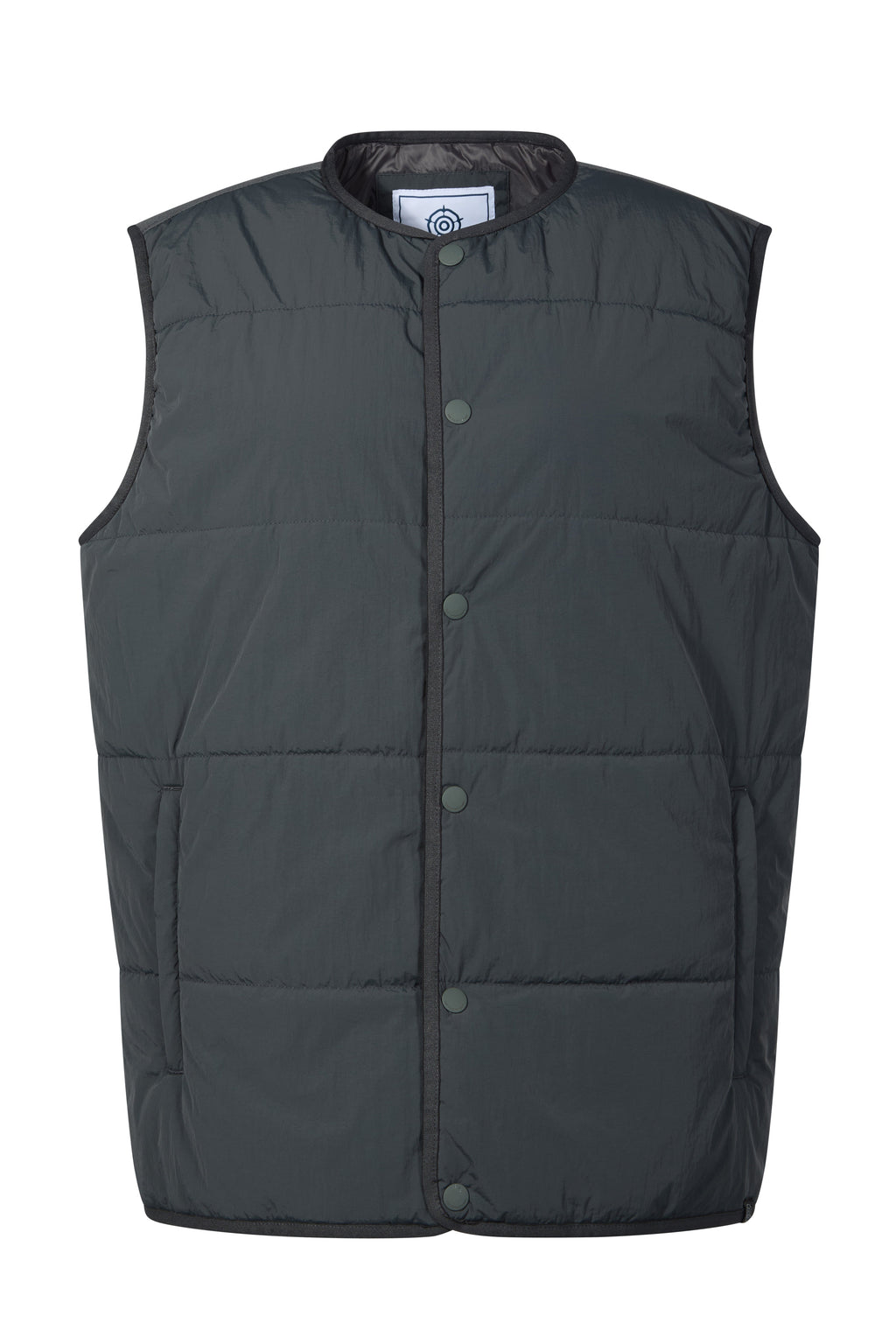 Sutterby Mens Shower Resistant Insulated Gilet - Deep Slate - Image 8