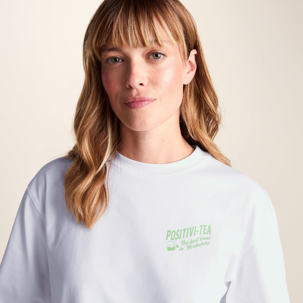Tiana Womens Premium Heavyweight 100% Cotton Jersey Top - Optic White - Image 6