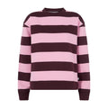Yuri Womens Supersoft Crew Neck Striped Sweatshirt - Huckleberry Stripe - Image 7