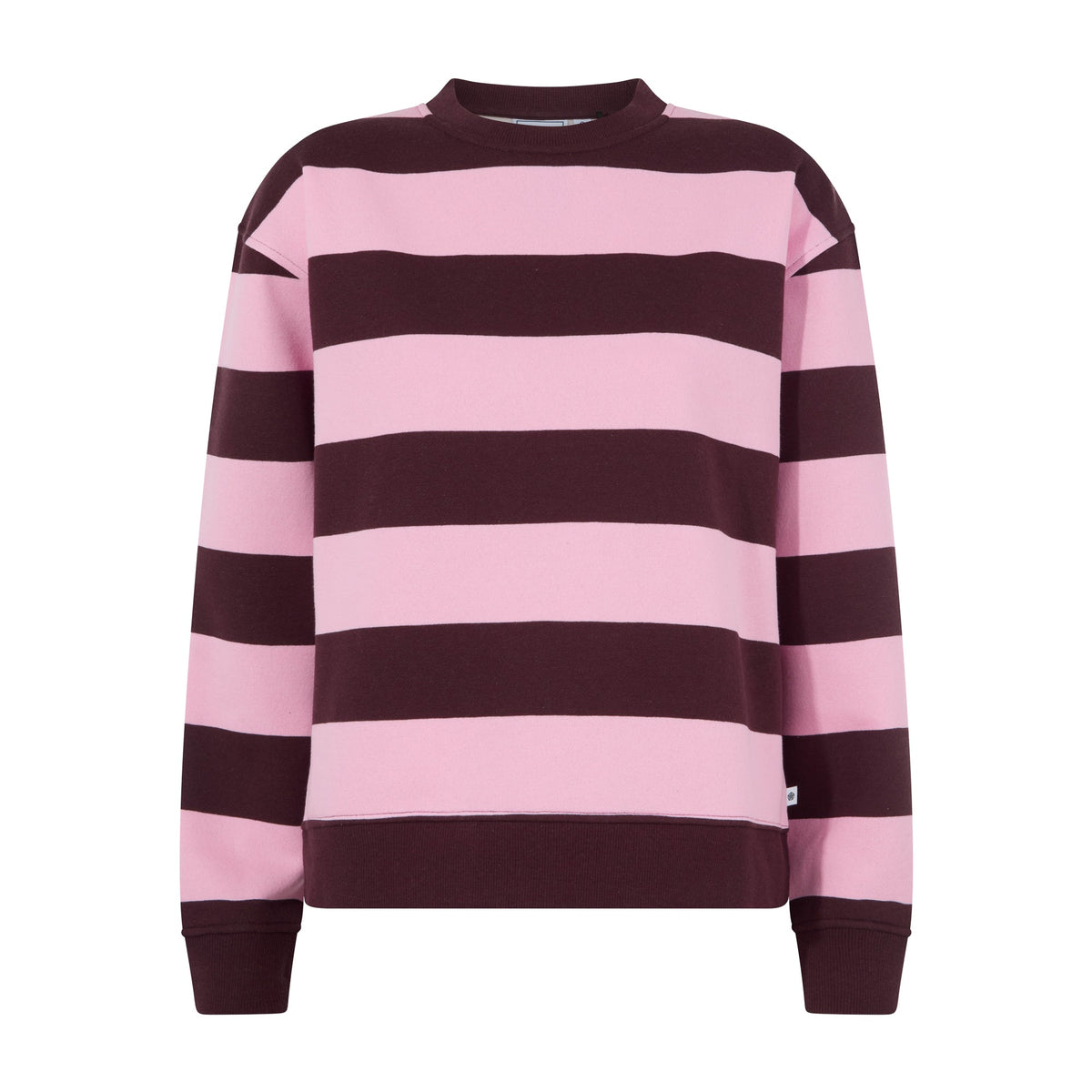 Yuri Womens Supersoft Crew Neck Striped Sweatshirt - Huckleberry Stripe - Image 7