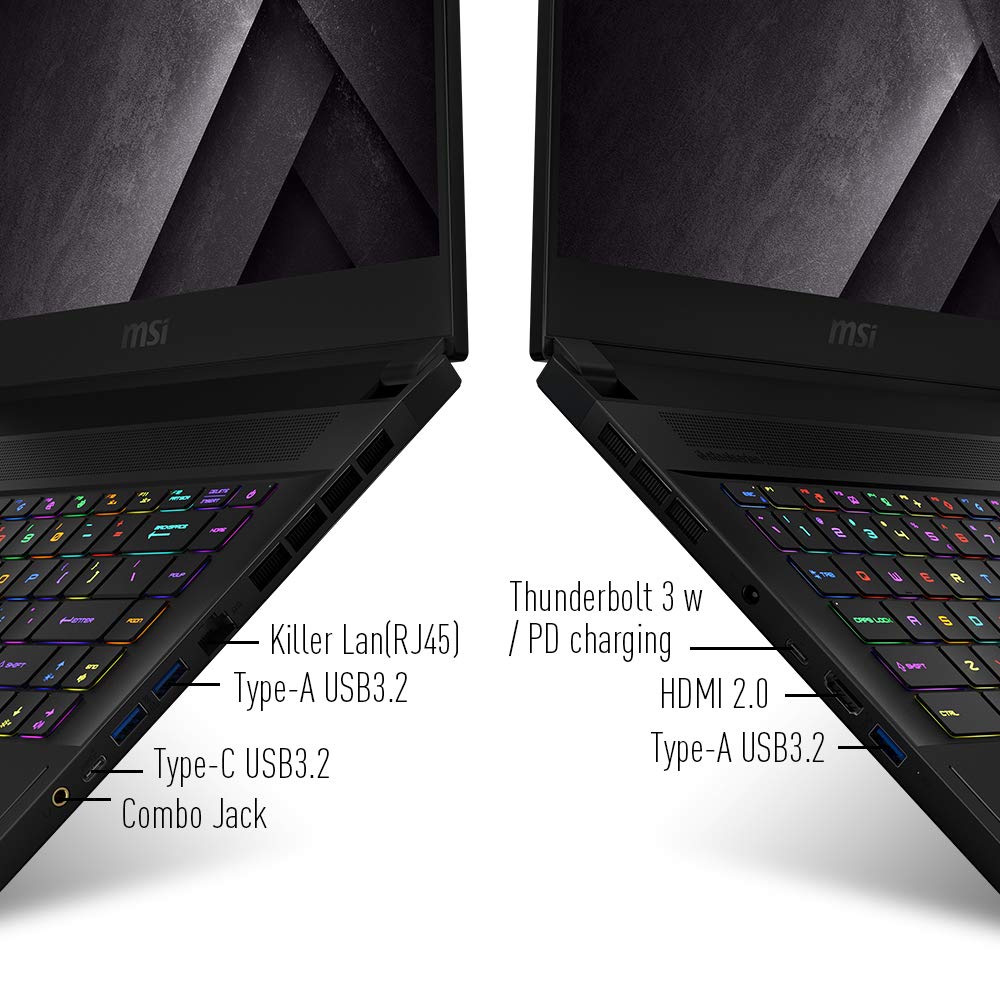 Msi - GS66 10SGS 15.6 300Hz Laptop - i7-10750H - 32GB RAM - Rtx 2080 Super - 512GB SSD - GS66036 - Image 4