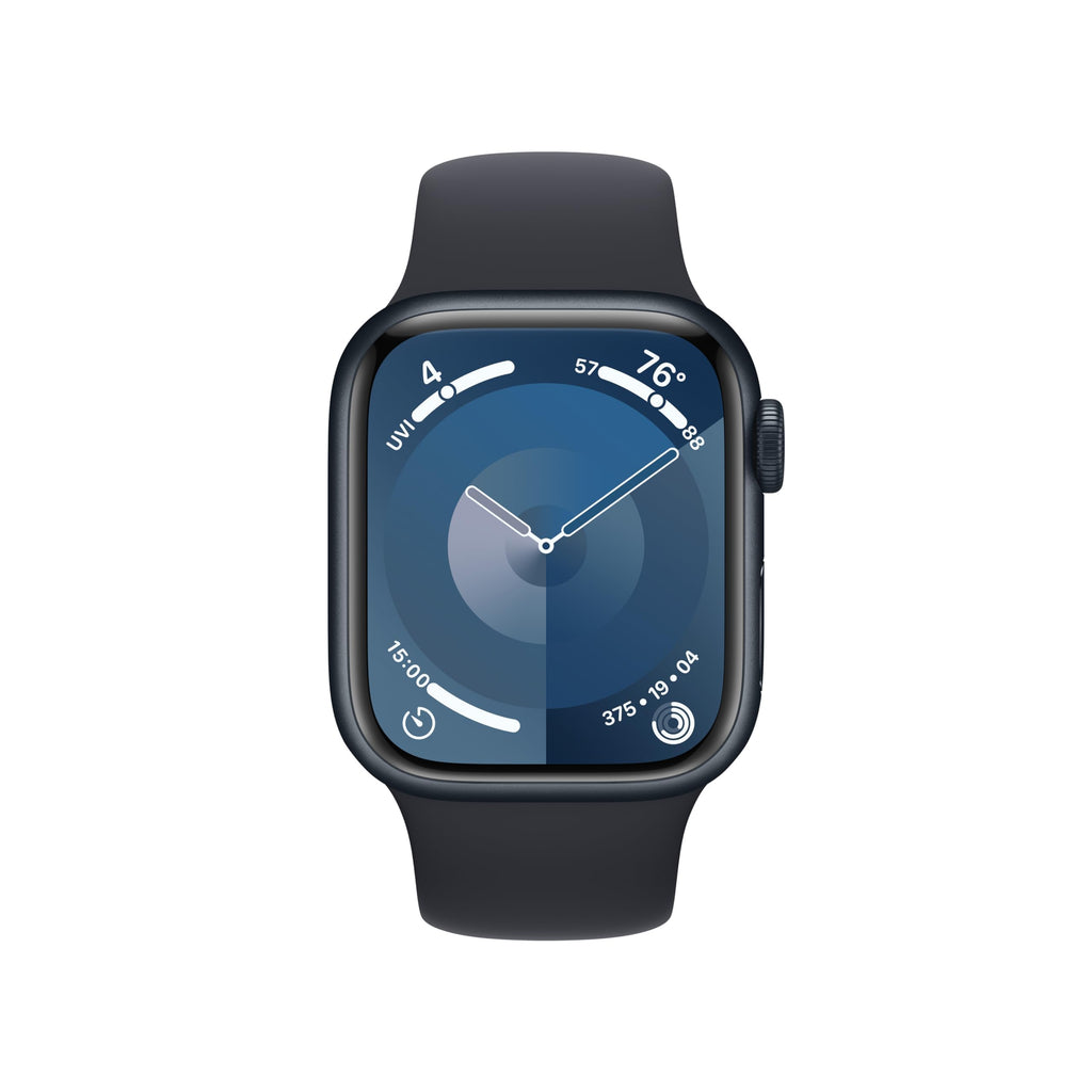 Apple Watch Series 9 (GPS) - 41mm - Midnight Aluminum Case with Midnight Sport Band - S/M - MR8W3LL/A - Image 2