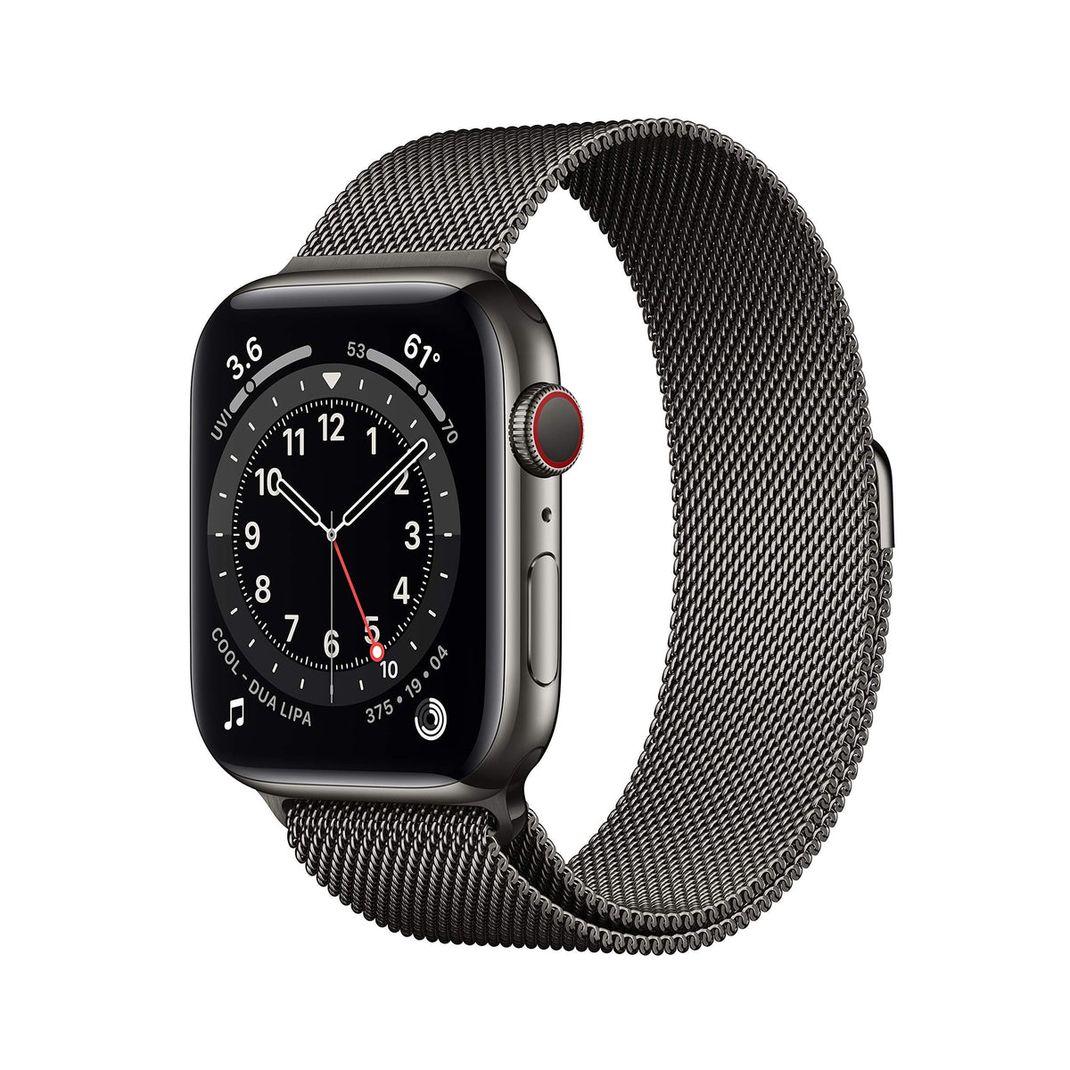 Apple Watch Series 6 LTE 44mm Graphite Stainless Steel Graphite - M07R3LL/A - Image 2