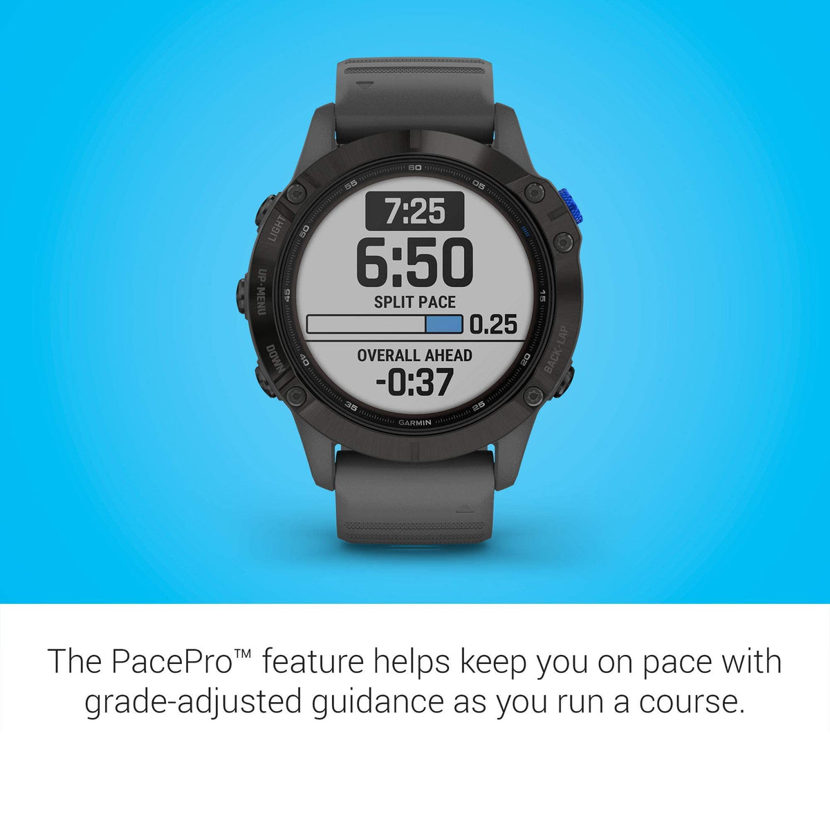 Garmin - Fenix 6 Pro Solar GPS Smartwatch 47mm Fiber-Reinforced Polymer - Black - 010-02410-10 - Image 4