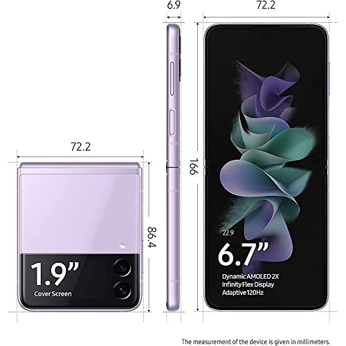 Fully Unlocked Samsung Galaxy Z Flip3 5G (128GB, 8GB) 6.7", 5G VoLTE, F711U, Lavender - SM-F711ULVBXAA - Image 6
