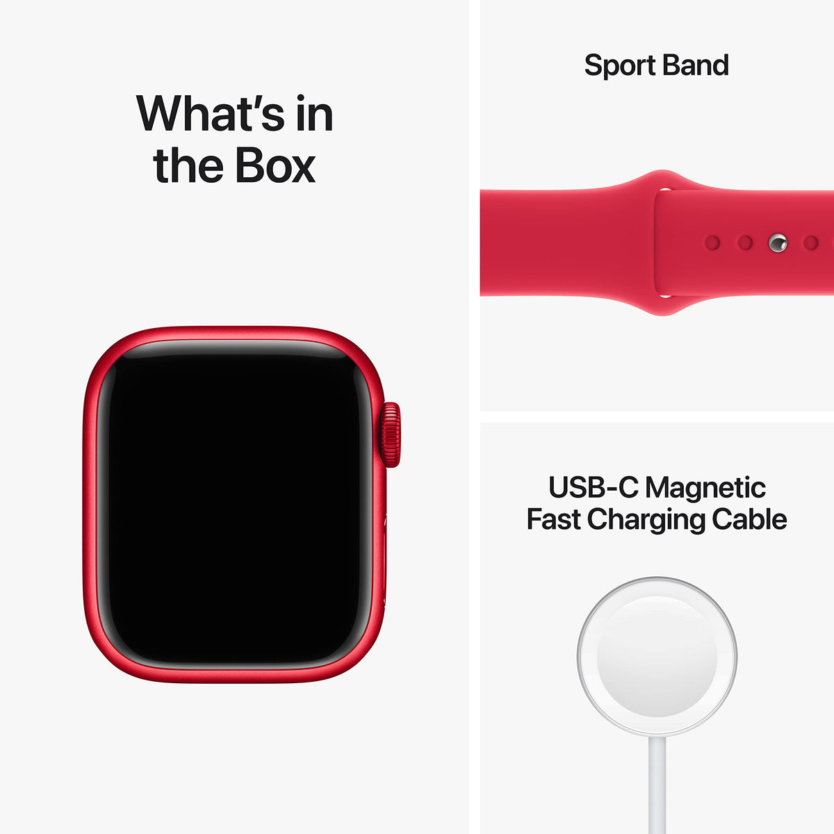Apple Watch Series 8 GPS 41mm (PRODUCT)RED Aluminum Case with (PRODUCT)RED Sport - Image 6