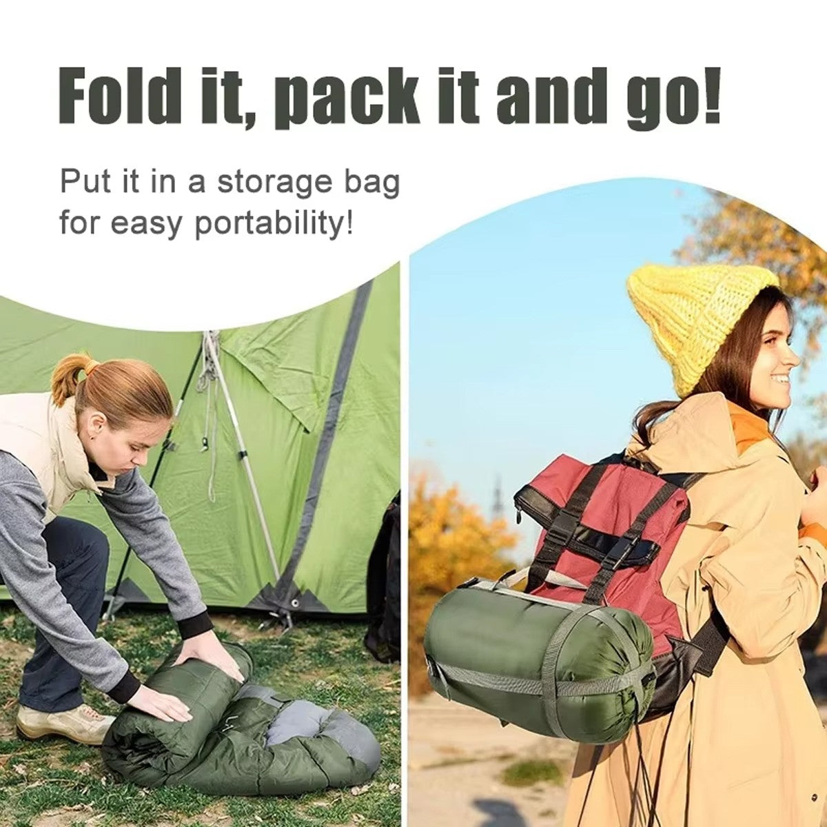 Lightweight Camping Sleeping Bag - Image 3