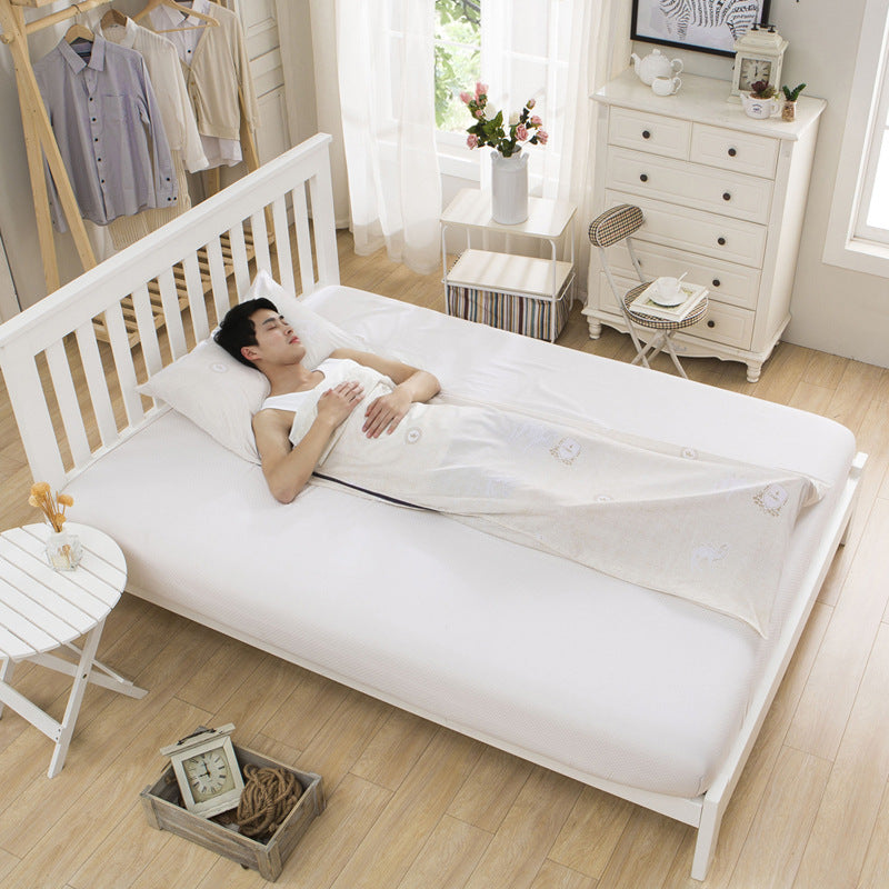 Lightweight Silk & Cotton Sleeping Bag Liner for Hotels, Camping & Travel - Image 3