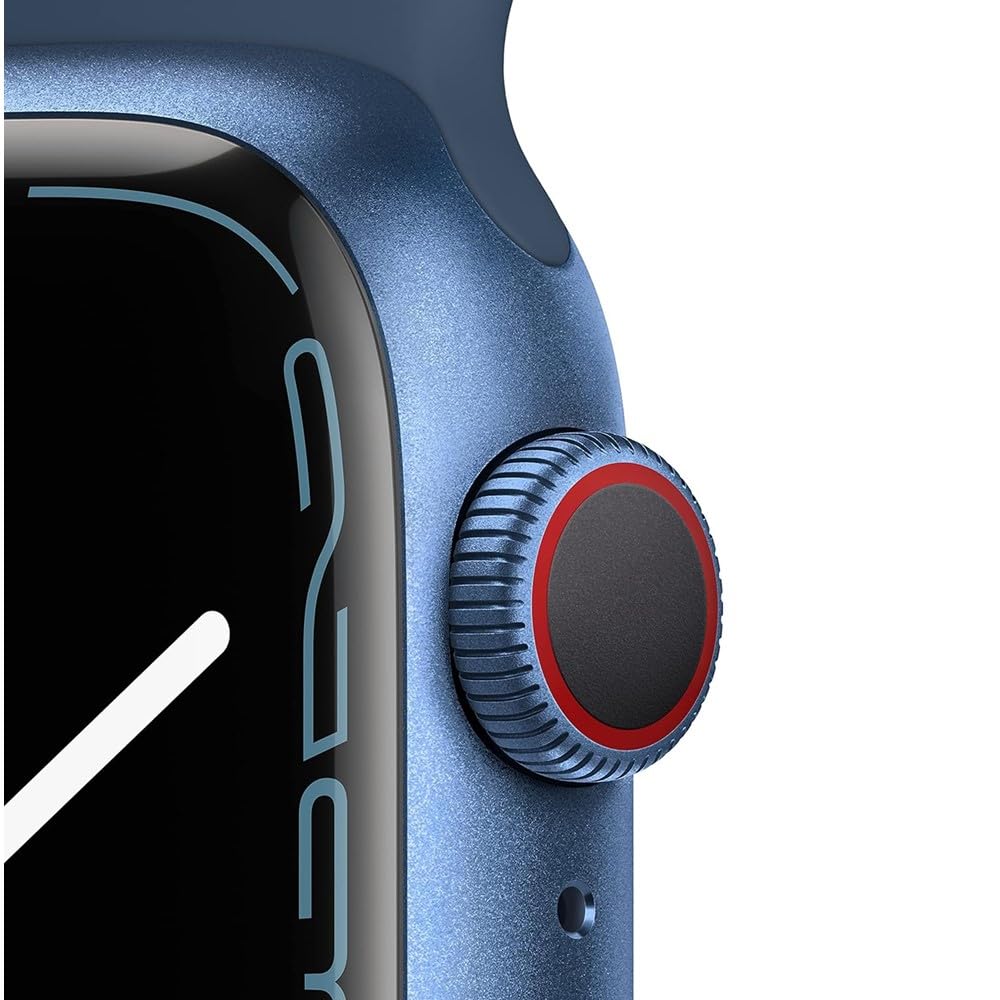 Apple Watch Series 7 45mmGPS + Cellular, Blue Aluminum Case with Abyss Blue Sport Band - MKJA3LL/A - Image 3