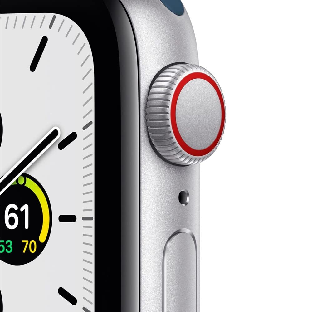 Apple Watch SE (1st Generation GPS) 44mm Silver Aluminum Case with Abyss Blue Sport Band - MKQ43LL/A - Image 3