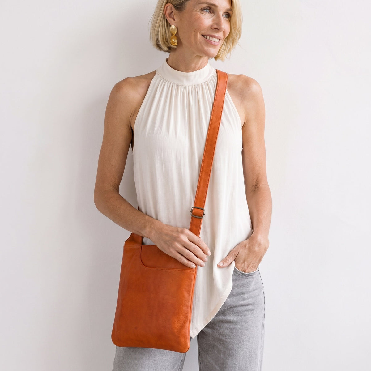 Athena Leather Crossbody Bag - Image 42