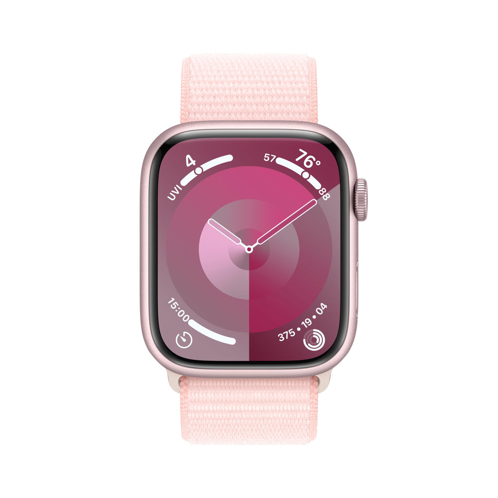 Apple Watch Series 9 (GPS + Cell) 45mm Pink Aluminum Case with Light Pink Sport Loop (Adjustable) - MRMM3LL/A - Image 2