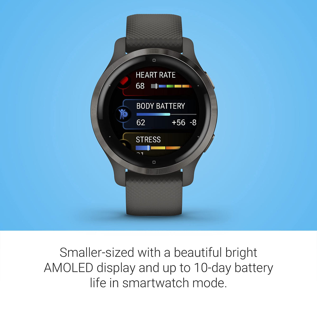 Garmin Venu 2S GPS Smartwatch 28mm Fiber-Reinforced Polymer - 010-02429-00 - Image 6