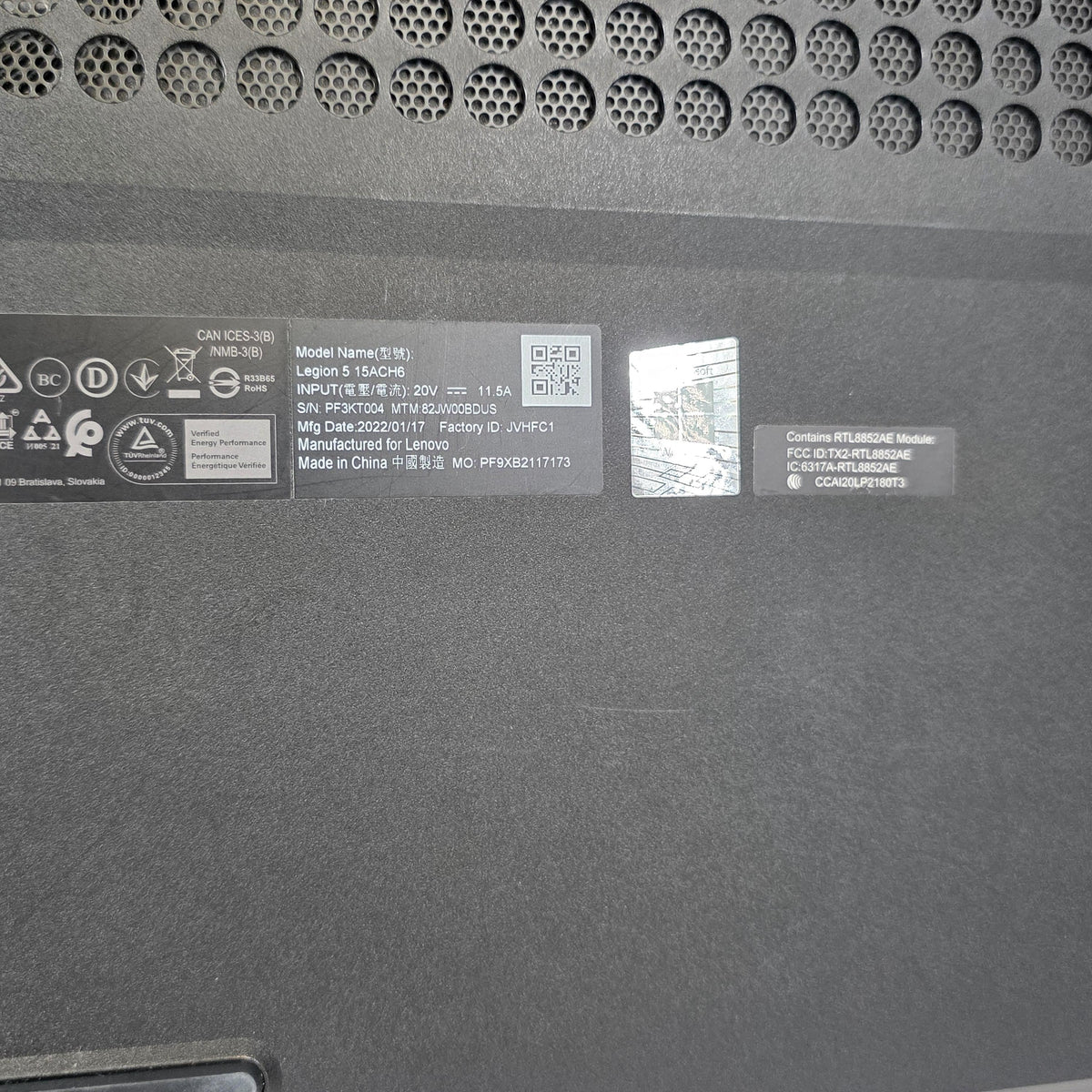 Lenovo Legion 5 15.6 Blue 3.2 GHz AMD Ryzen 7 5800H 32GB RAM 1TB Solid State Drive NVIDIA GeForce RTX 3050 Ti 4 GB - Image 13