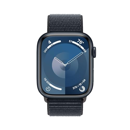 Apple Watch Series 9 (GPS + Cellular) 45mm Aluminum Case with Midnight Sport Loop - Adj - Midnight - MRMF3LL/A - Image 2