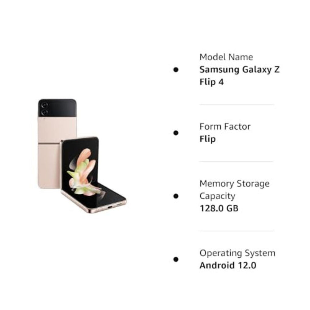 Unlocked SAMSUNG Galaxy Z Flip 4 Factory 128GB Pink Gold - SM-F721UZDAXAA - Image 7