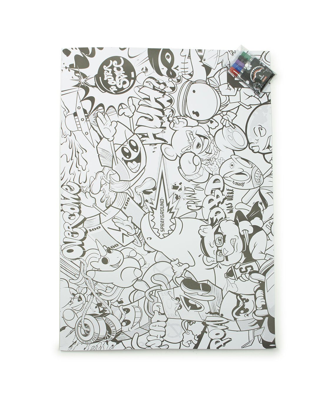 Sprayground Huge Coloring Poster 39"x27" & Markers Included - Image 2