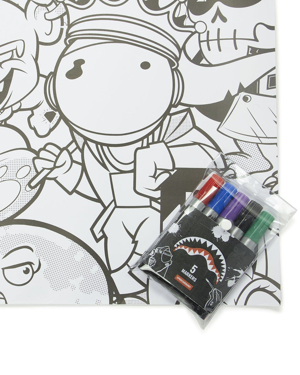 Sprayground Huge Coloring Poster 39"x27" & Markers Included - Image 3