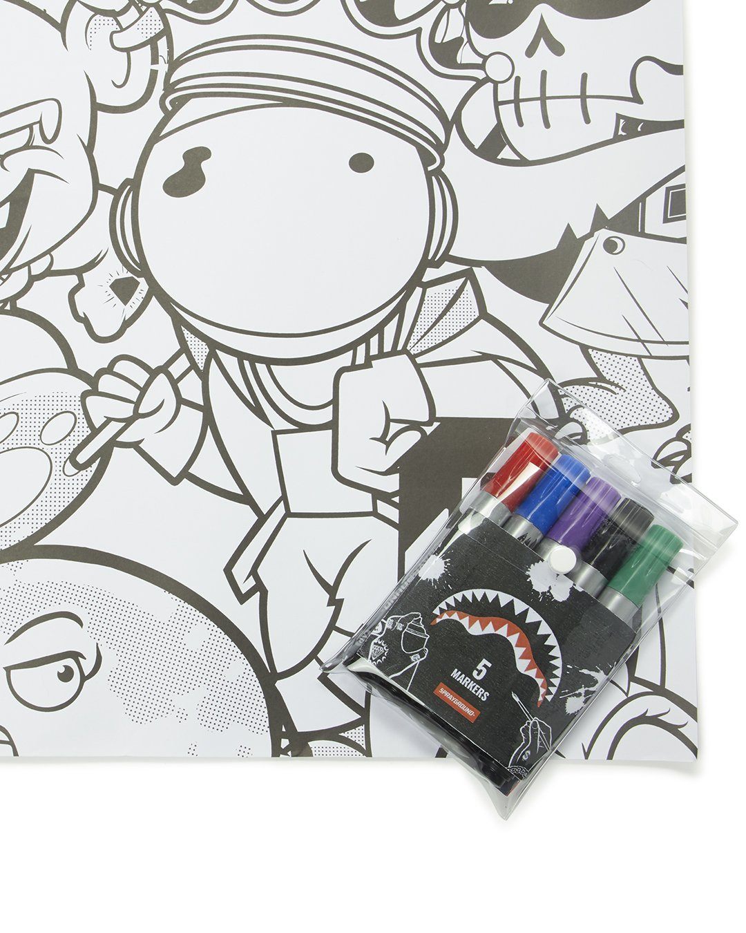 Sprayground Huge Coloring Poster 39"x27" & Markers Included - Image 3