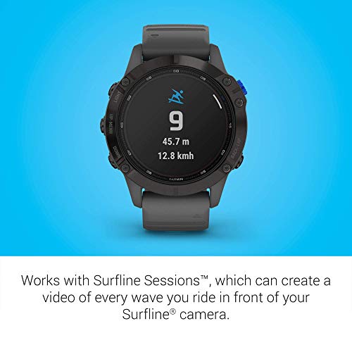 Garmin - Fenix 6 Pro Solar GPS Smartwatch 47mm - Black with Slate Gray Band - 010-02410-14 - Image 6