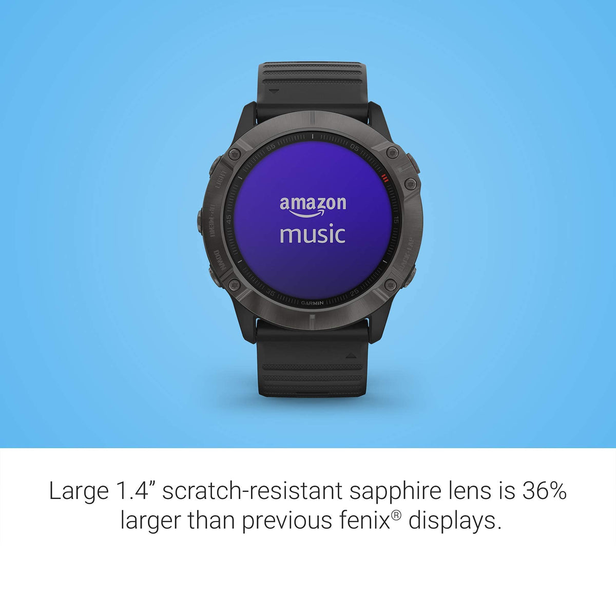 Garmin Fenix 6x Sapphire Smartwatch 51mm Black - 010-02157-10 - Image 3