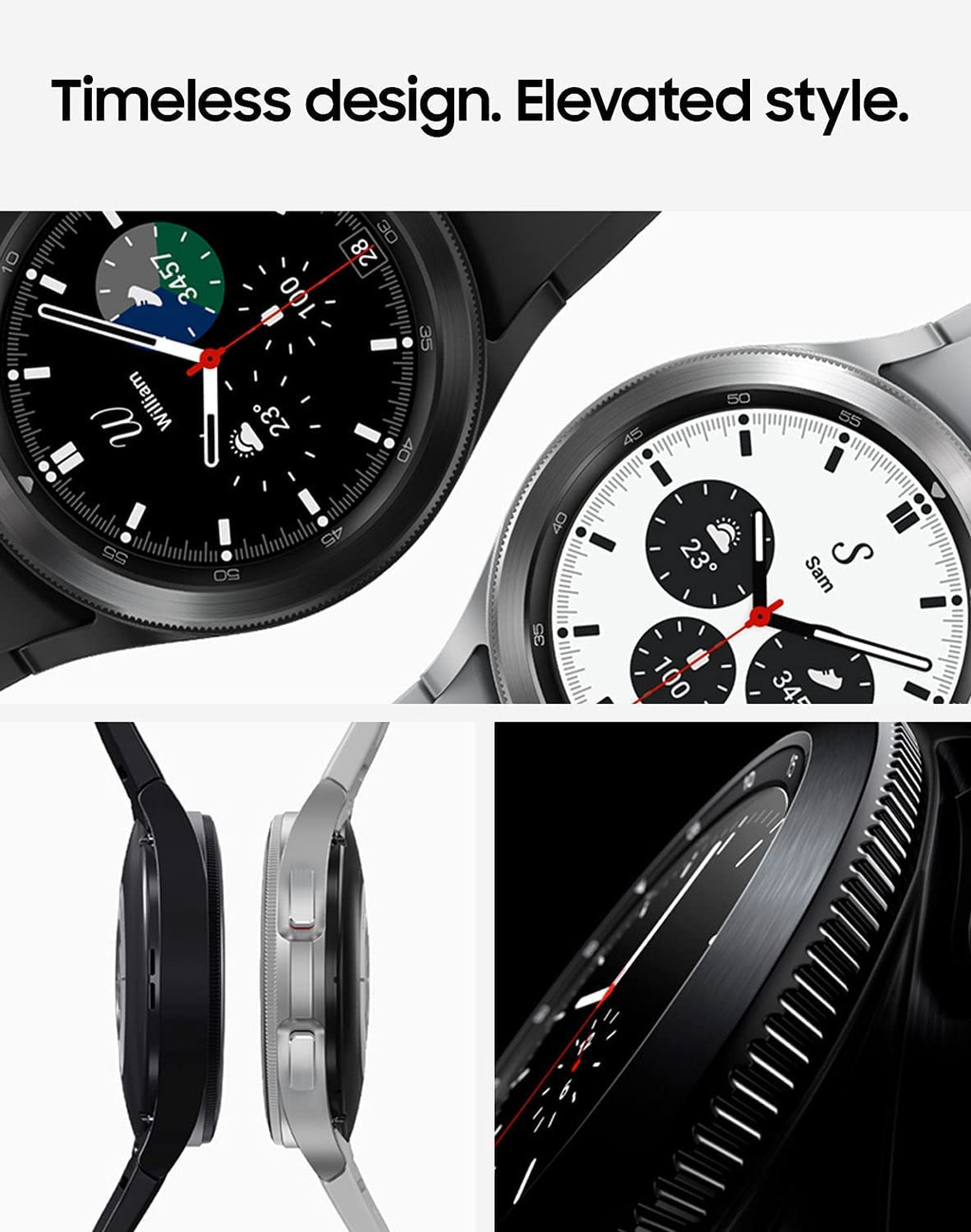 Samsung Galaxy Watch4 Classic - Stainless Steel 42mm BT - Black - SM-R880NZKAXAA - Image 6