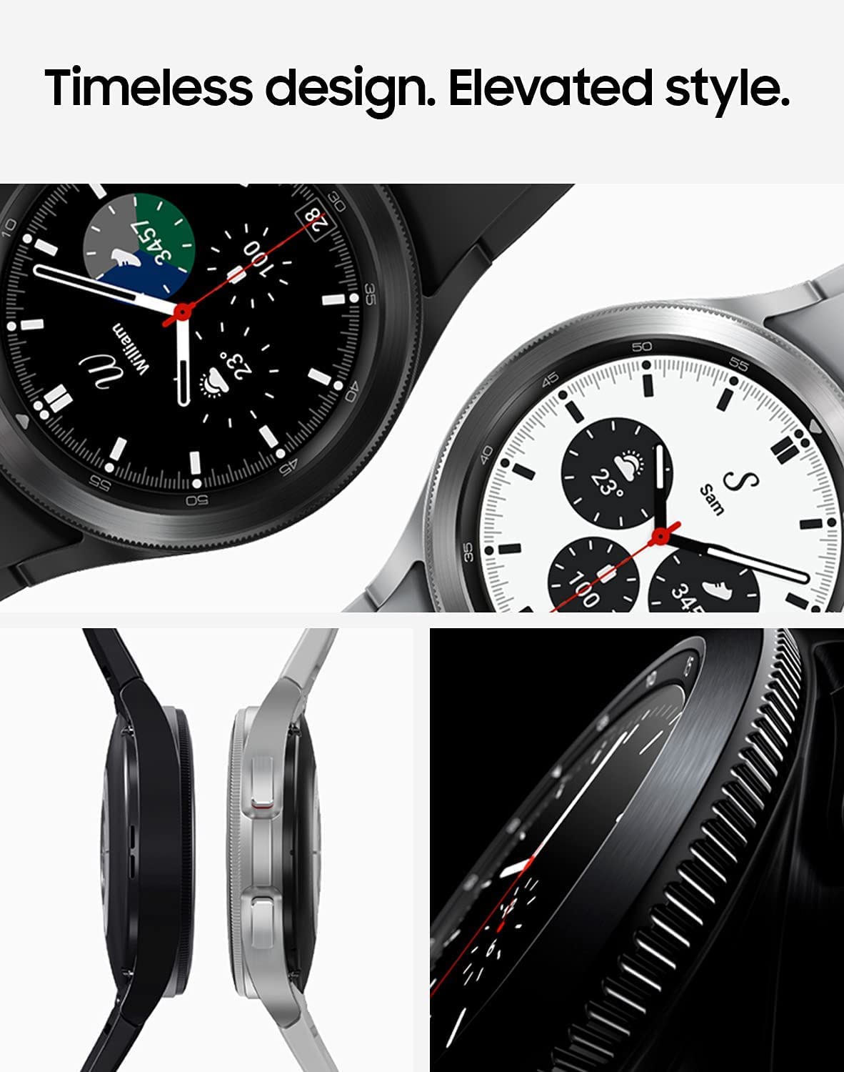 Samsung Galaxy Watch4 Classic - Stainless Steel 42mm BT - Black - SM-R880NZKAXAA - Image 6