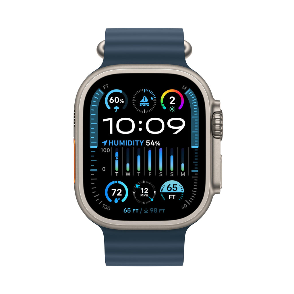 Apple Watch Ultra 2 [GPS + Cellular 49mm] Smartwatch with Rugged Titanium Case & Blue Ocean Band - MREG3LL/A - Image 2