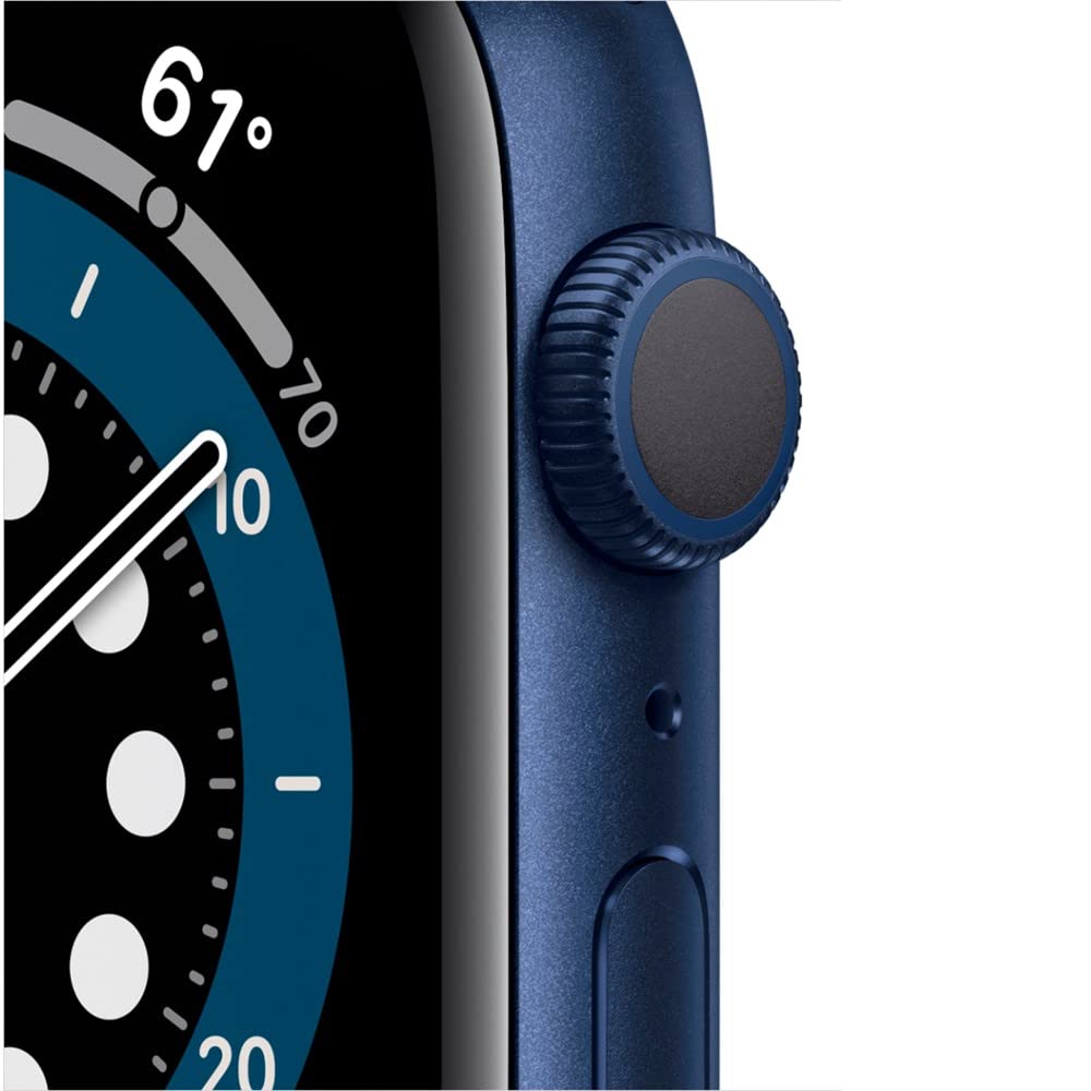 Apple Watch Series 6 (GPS + Cellular, 40mm) - Blue Aluminum Case with Deep Navy Sport Band - M02R3LL/A - Image 2
