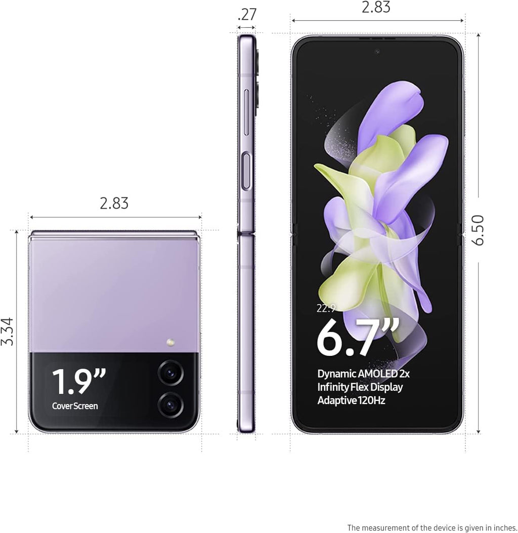 AT&T Samsung Galaxy Z Flip4 128GB - Bora Purple - SM-F721ULVAATT - Image 4