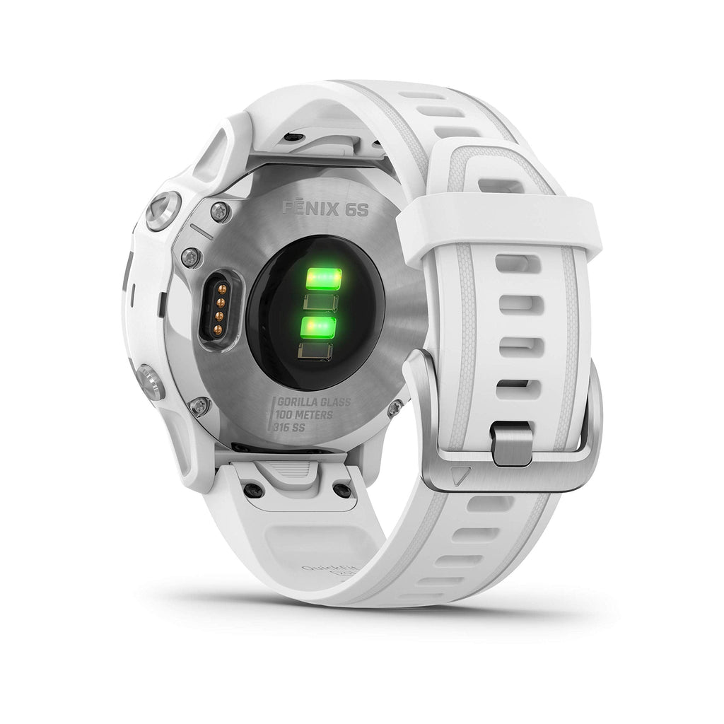 Garmin fenix 6S Smartwatch 42mm Polymer -White with White Silicone Band - 010-02159-00 - Image 3