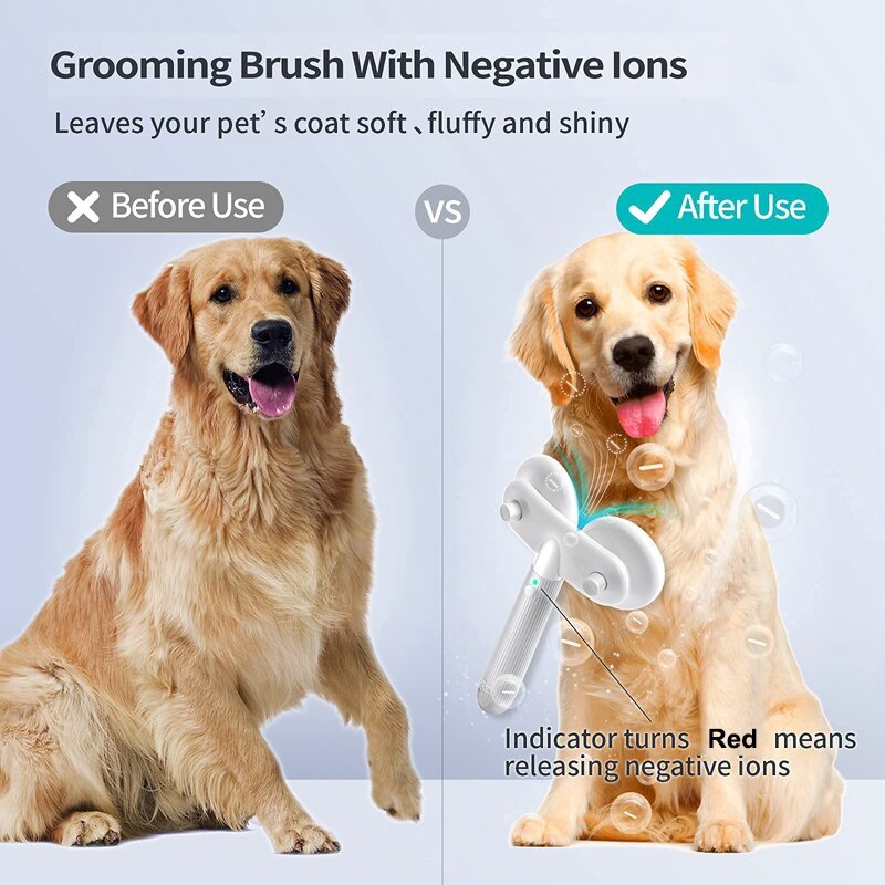 Double-Headed Pet Brush with Negative Ion - Image 6