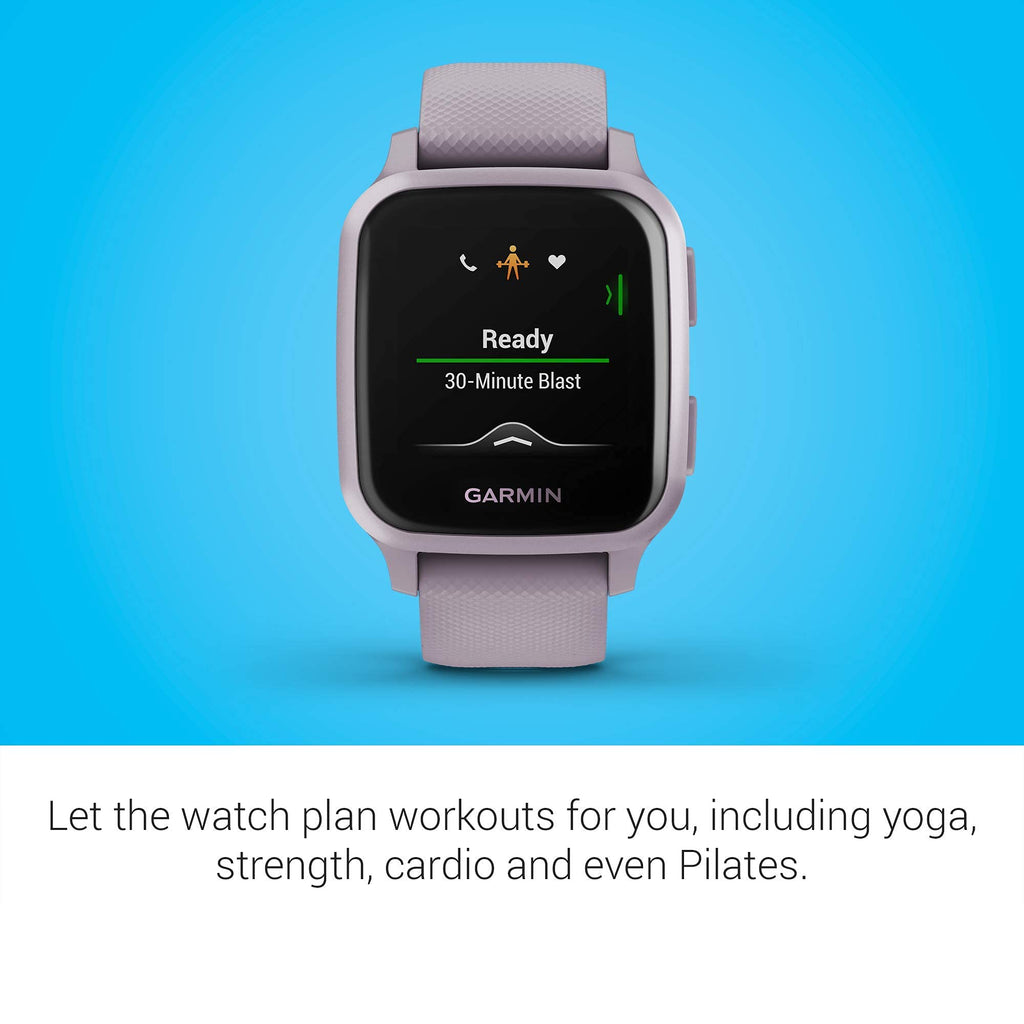 Garmin - Venu Sq GPS Smartwatch 33mm Fiber-Reinforced Polymer - Orchid - 010-02427-02 - Image 5