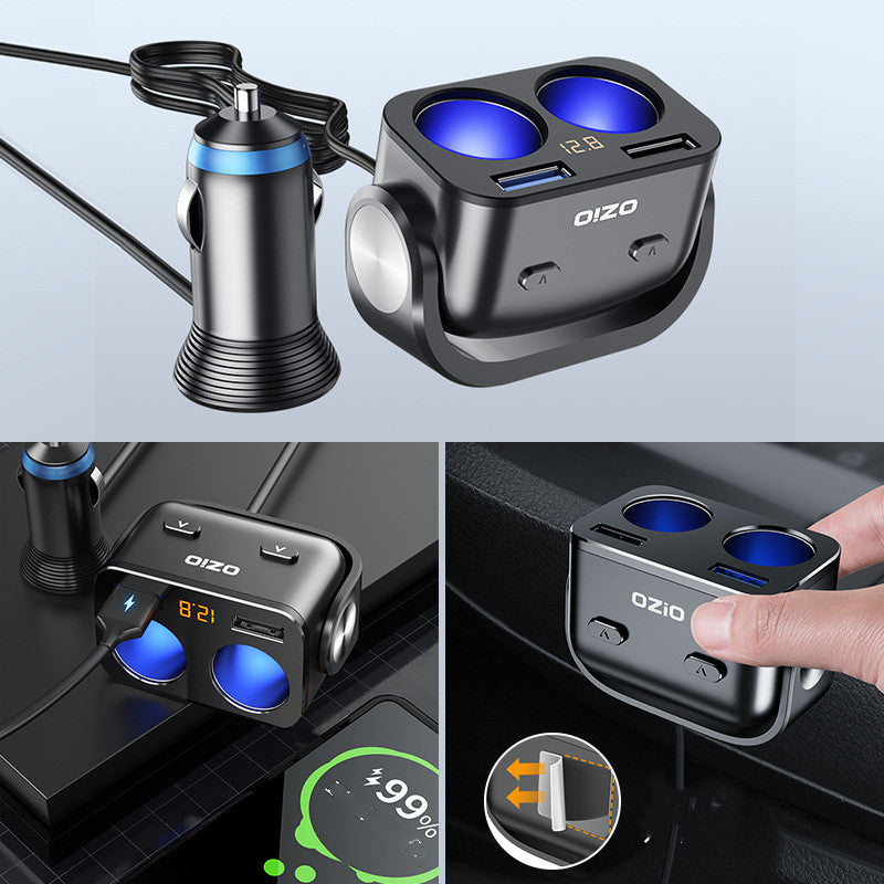 Dual USB Car Charger with Charging Cable - Image 5
