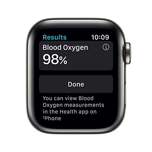Apple Watch Series 6 40mm GPS+Cellular - Graphite Stainless Steel with Black Sport Band - M02Y3LL/A - Image 2