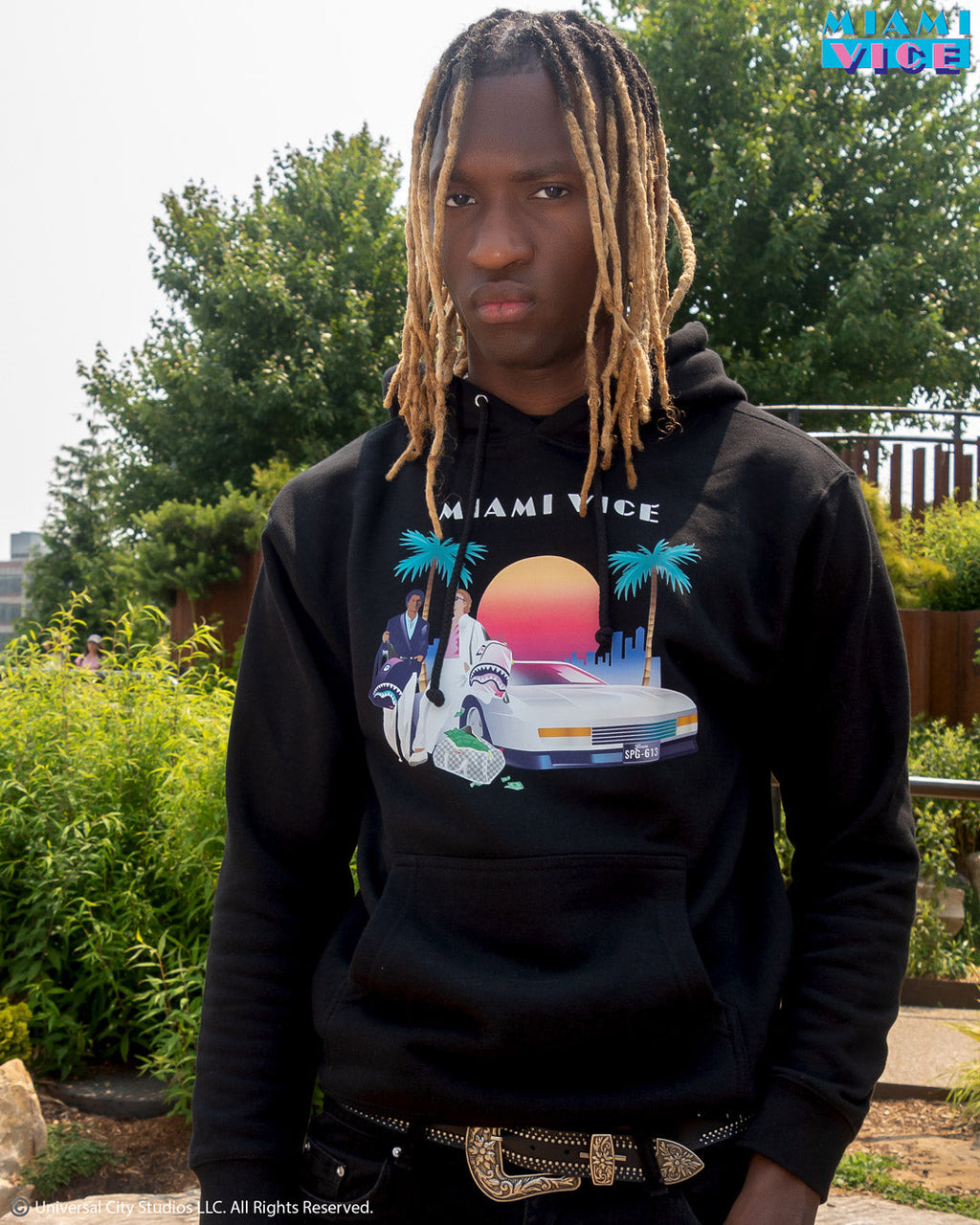 Miami Vice Hoody (Black) - Image 4