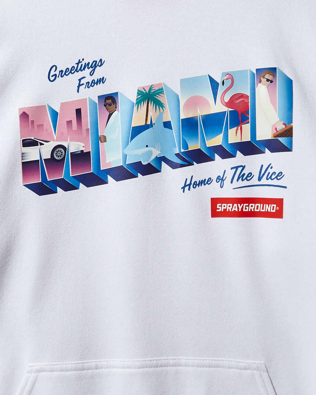 Miami Vice Hoody (White) - Image 3