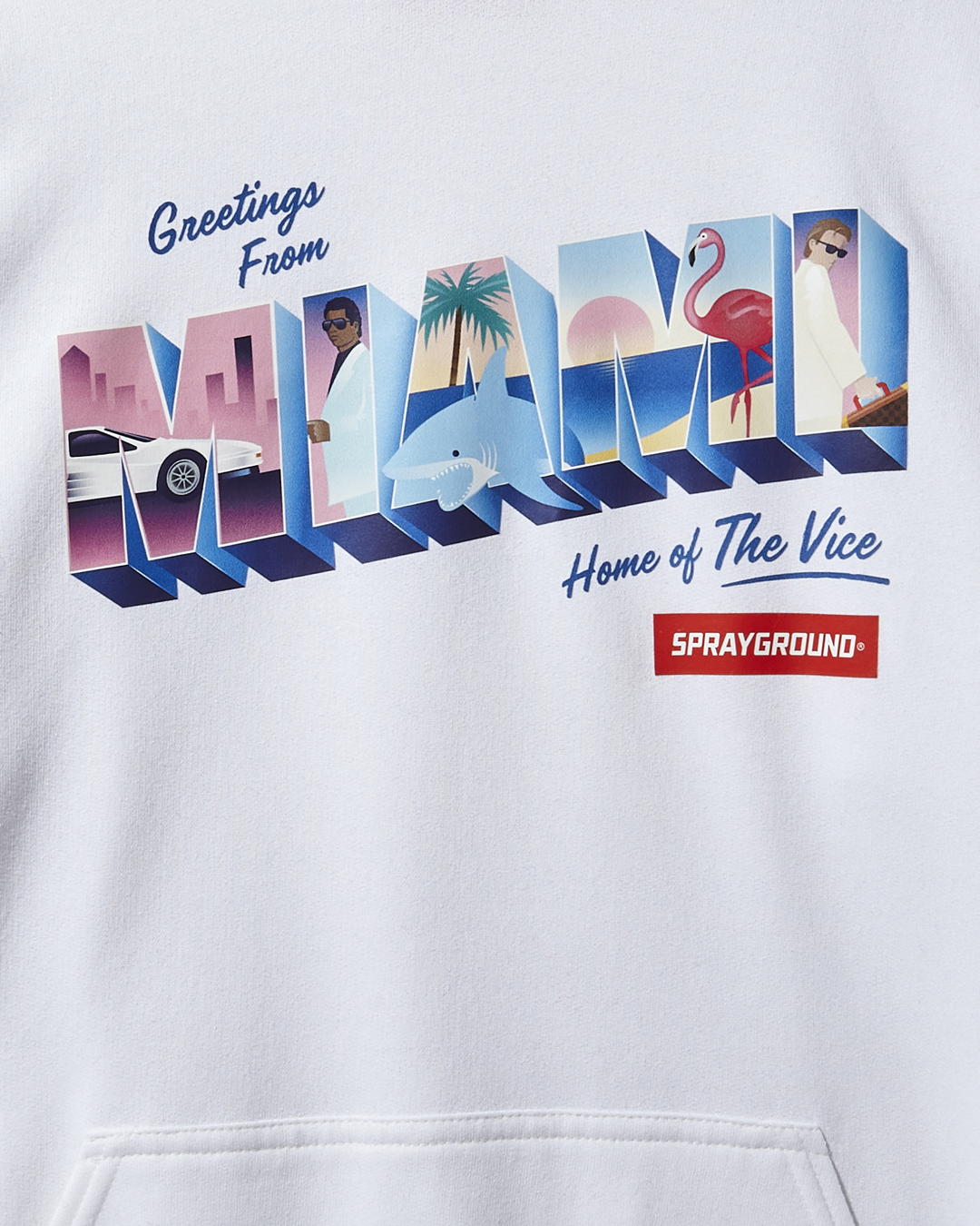 Miami Vice Hoody (White) - Image 3