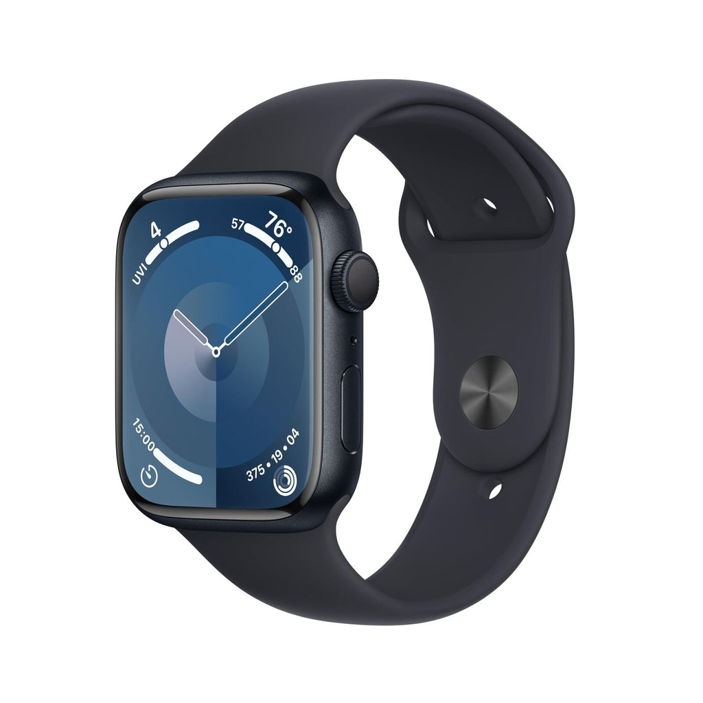Apple Watch Series 9 (GPS) 45mm Aluminum Case with Midnight Sport Band - S/M - Midnight - MR993LL/A - Image 3