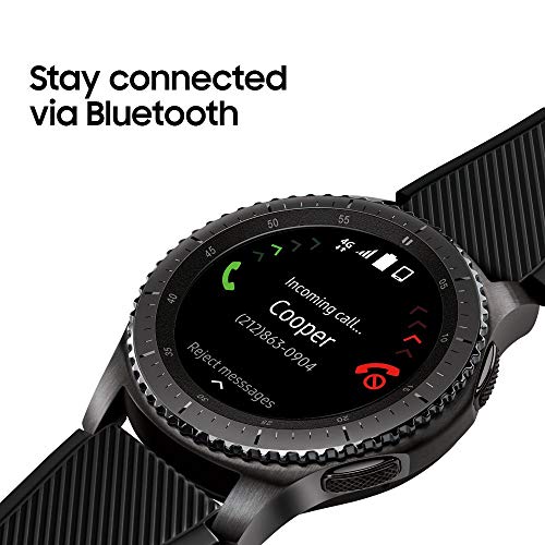 AT&T - Samsung Galaxy Gear S3 Frontier - 46mm - Dark Gray - SM-R765ADAAATT - Image 4
